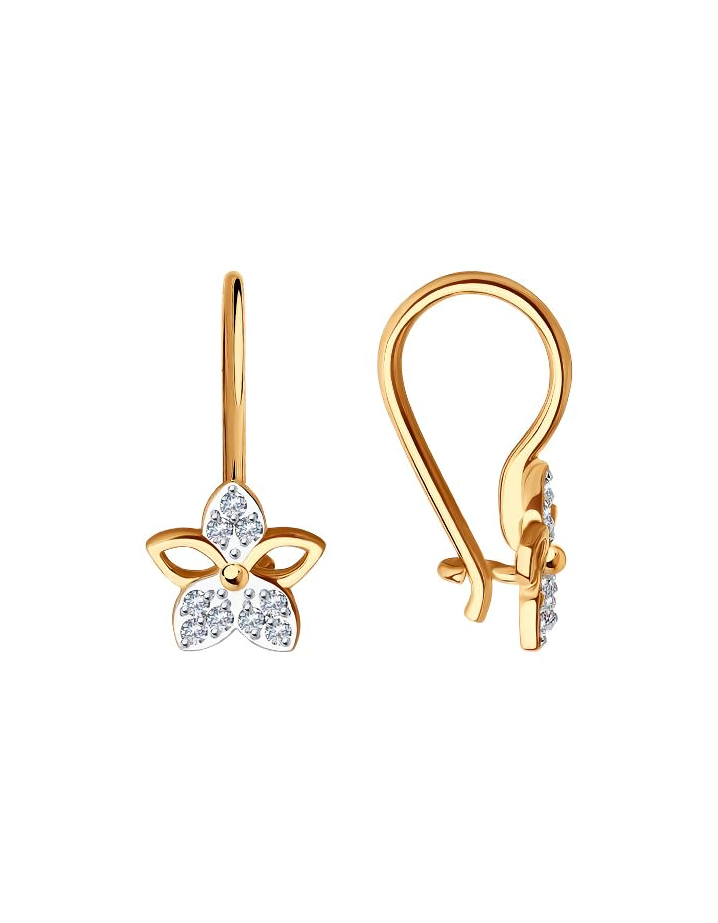 

Серьги из золота TEO MAORI 831-120-01485-1, фианит, 831-120-01485-1