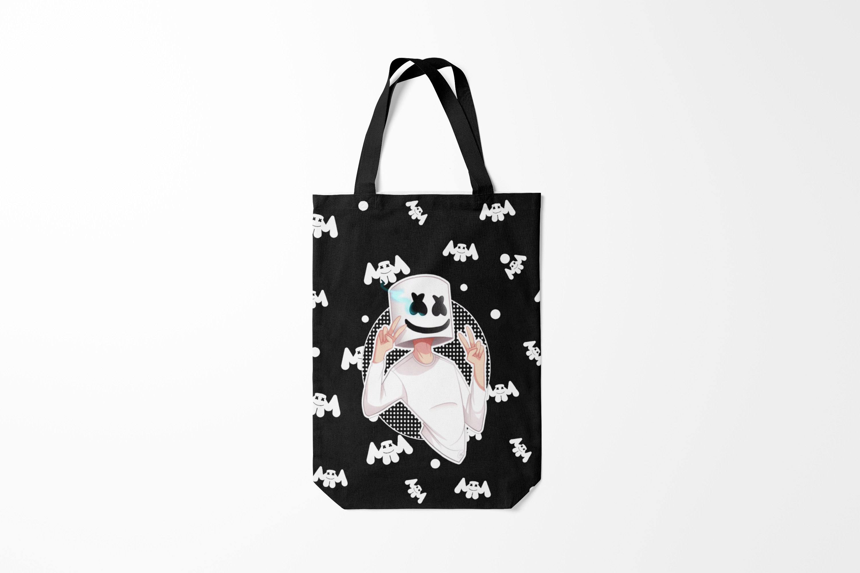 

Сумка шoппер унисекс Burnettie Marshmello, черный, Marshmello