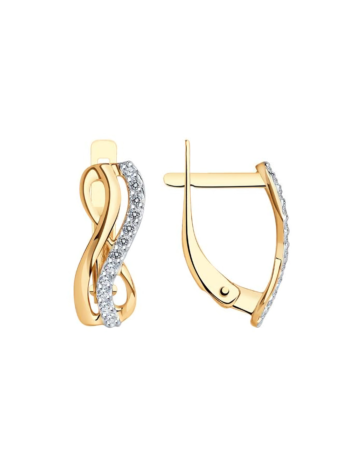 

Серьги из золота TEO MAORI 831-120-02549-1, фианит, 831-120-02549-1