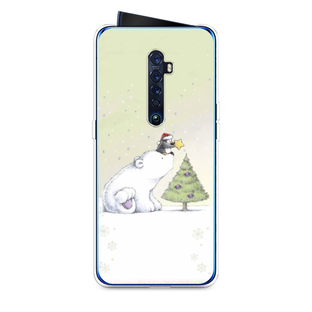 

Чехол на Oppo Reno 2 "Украшение елки", Белый;бежевый, 253550-5
