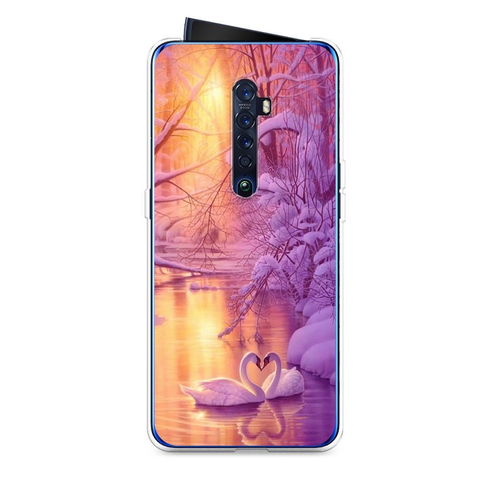 

Чехол на Oppo Reno 2 "Зима 1", Фиолетовый;желтый, 253550-2
