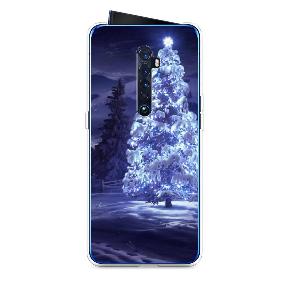 

Чехол на Oppo Reno 2 "Зима 4", Синий;черный;белый, 253550-2