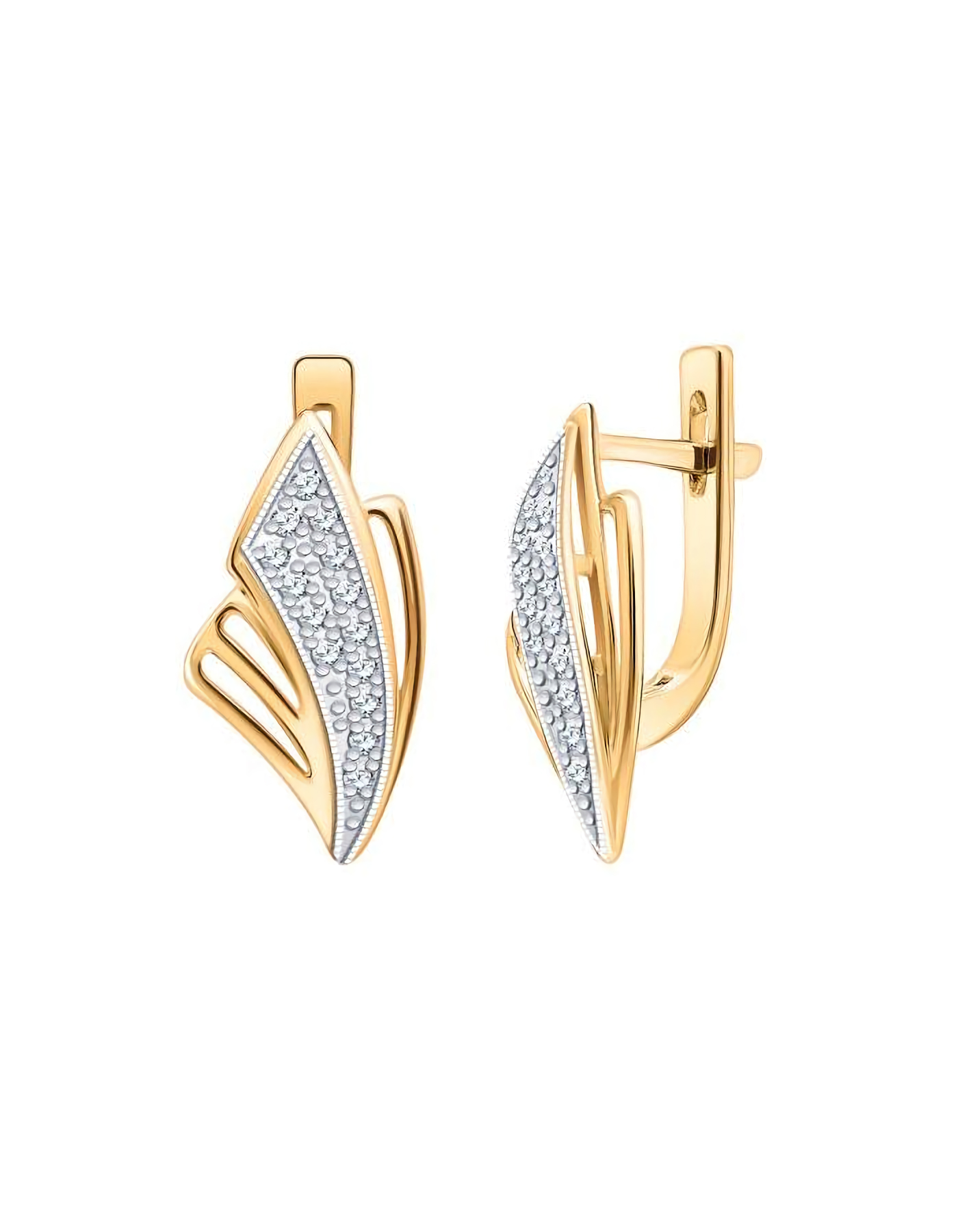 

Серьги из золота TEO MAORI 820576, фианит, 820576