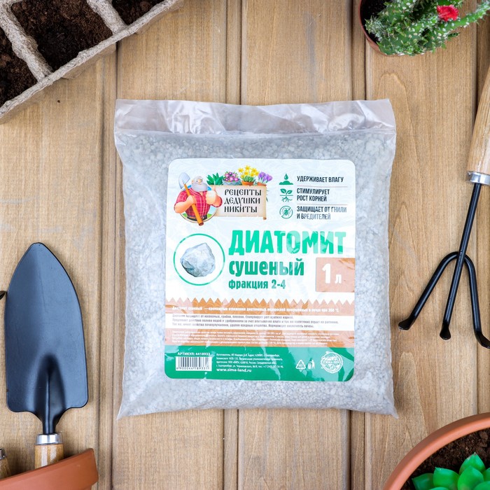 

Почвоулучшитель Рецепты Дедушки Никиты Диатомит сушеный фр 2-4 1 л