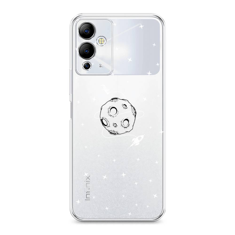 

Чехол на Infinix Note 12i "Полет вокруг луны", Белый;серый;черный, 3102050-2