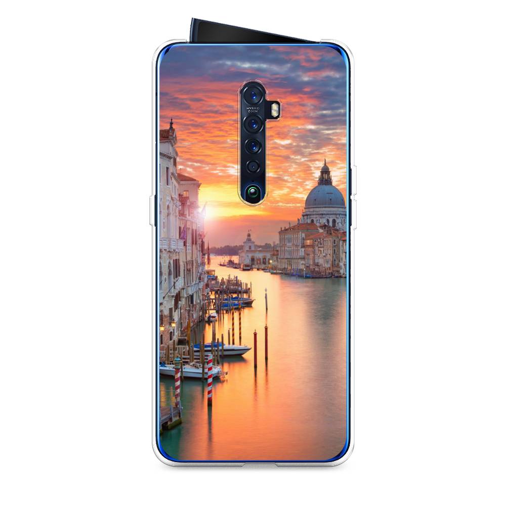 

Чехол на Oppo Reno 2 "Восход 11", Розовый;оранжевый, 253550-2