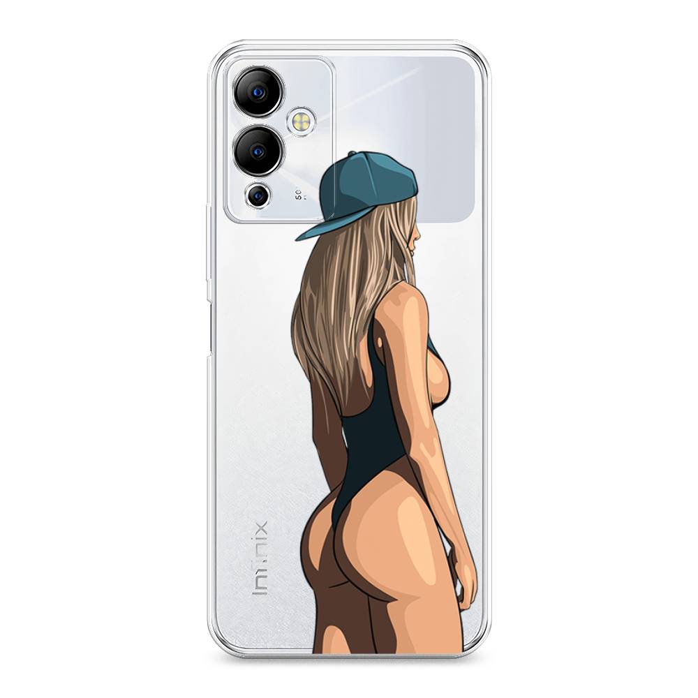 

Чехол на Infinix Note 12i "Девушка в черном купальнике", Зеленый;бежевый;черный, 3102050-6
