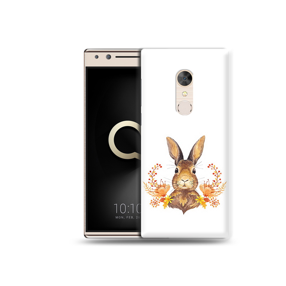 

Чехол MyPads Tocco для Alcatel 5 зайка в цветах (PT110913.675.349), Прозрачный, Tocco