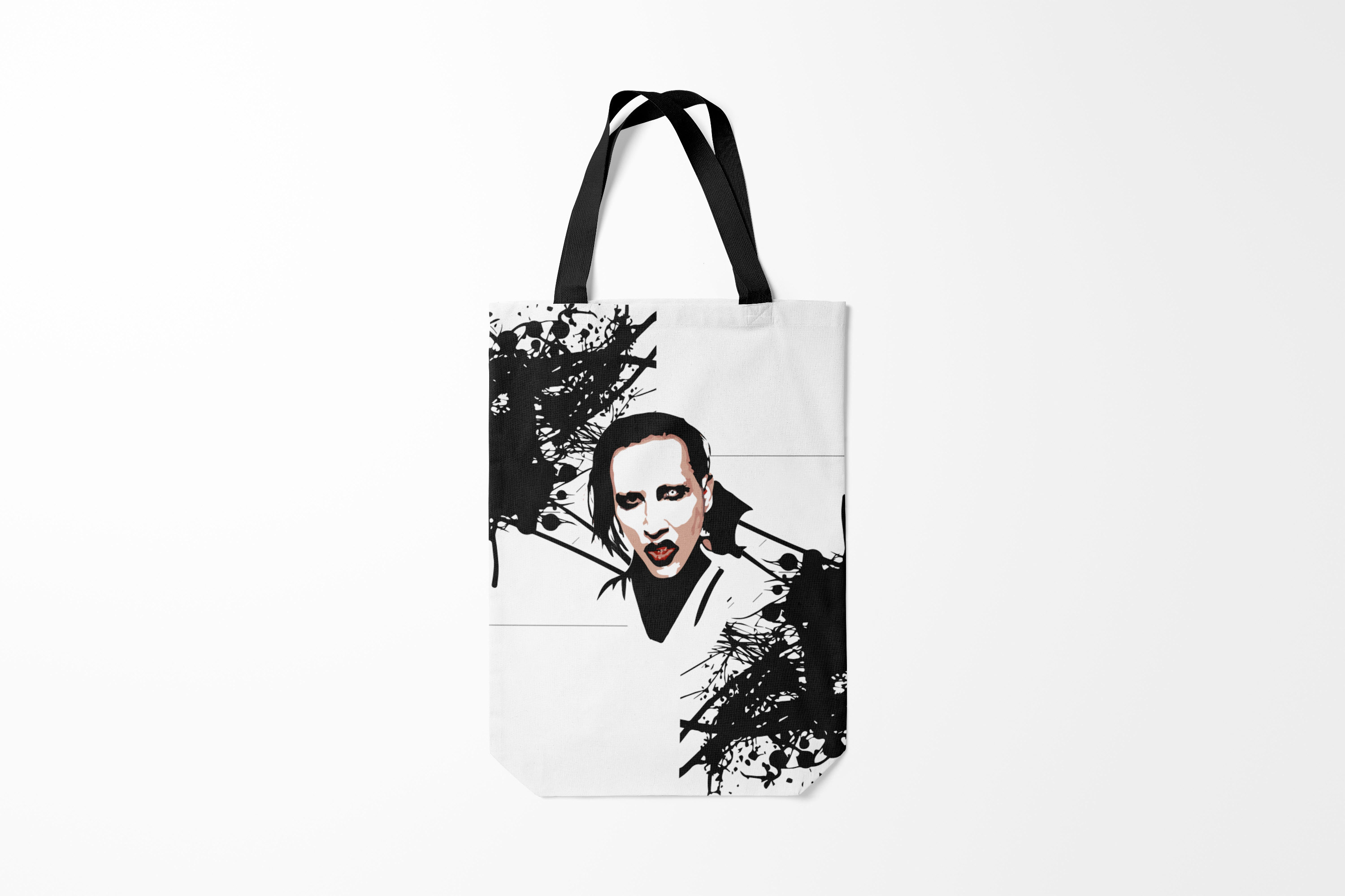 

Сумка шoппер унисекс Burnettie Marilyn Manson, белый, Marilyn Manson