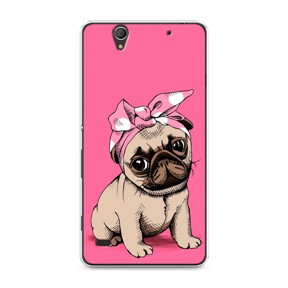

Чехол Awog на Sony Xperia C4 "Dog Pin-Up", Разноцветный, 52650-2