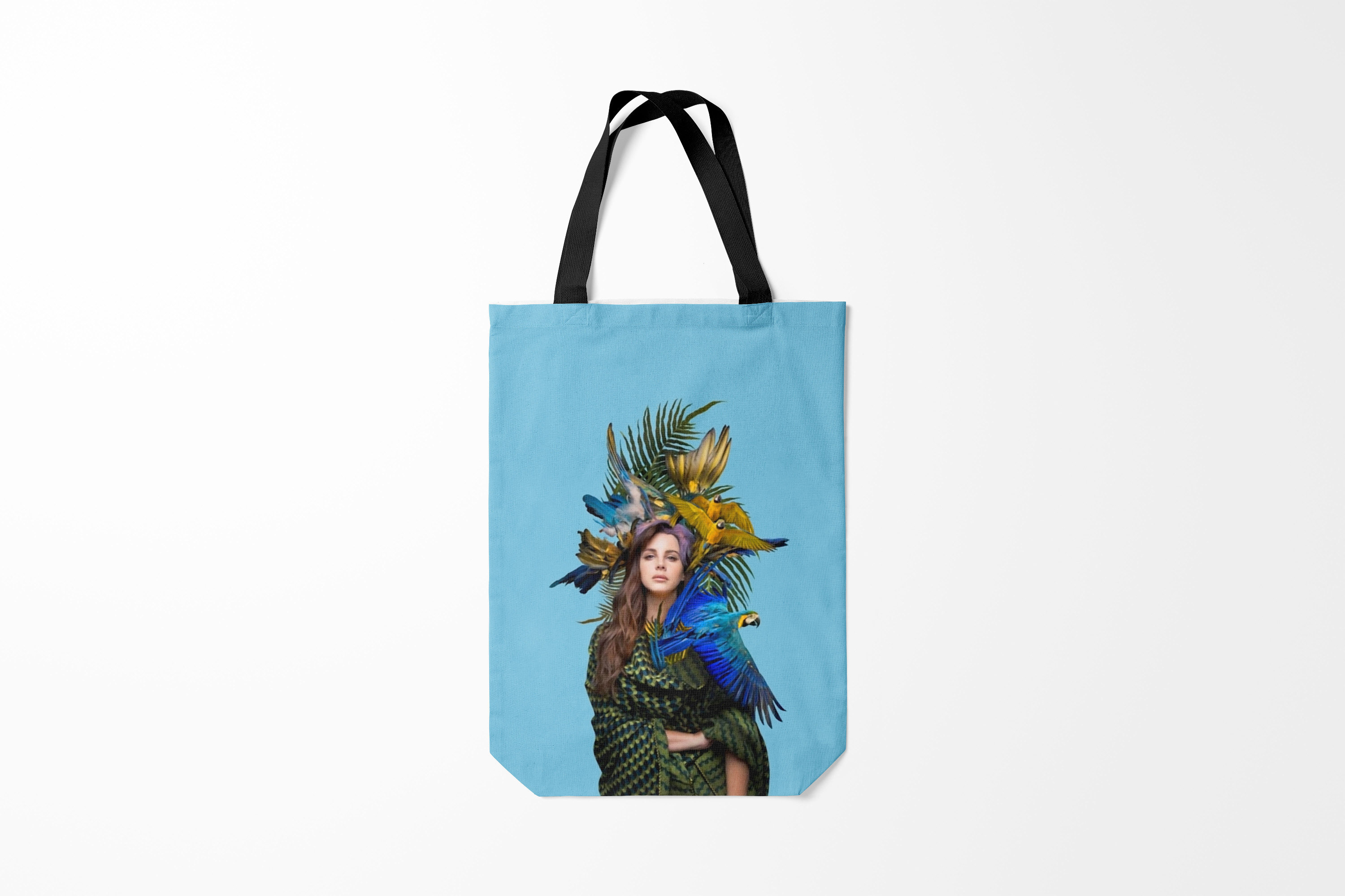 

Сумка шoппер унисекс Burnettie Lana Del Rey, голубой, Lana Del Rey