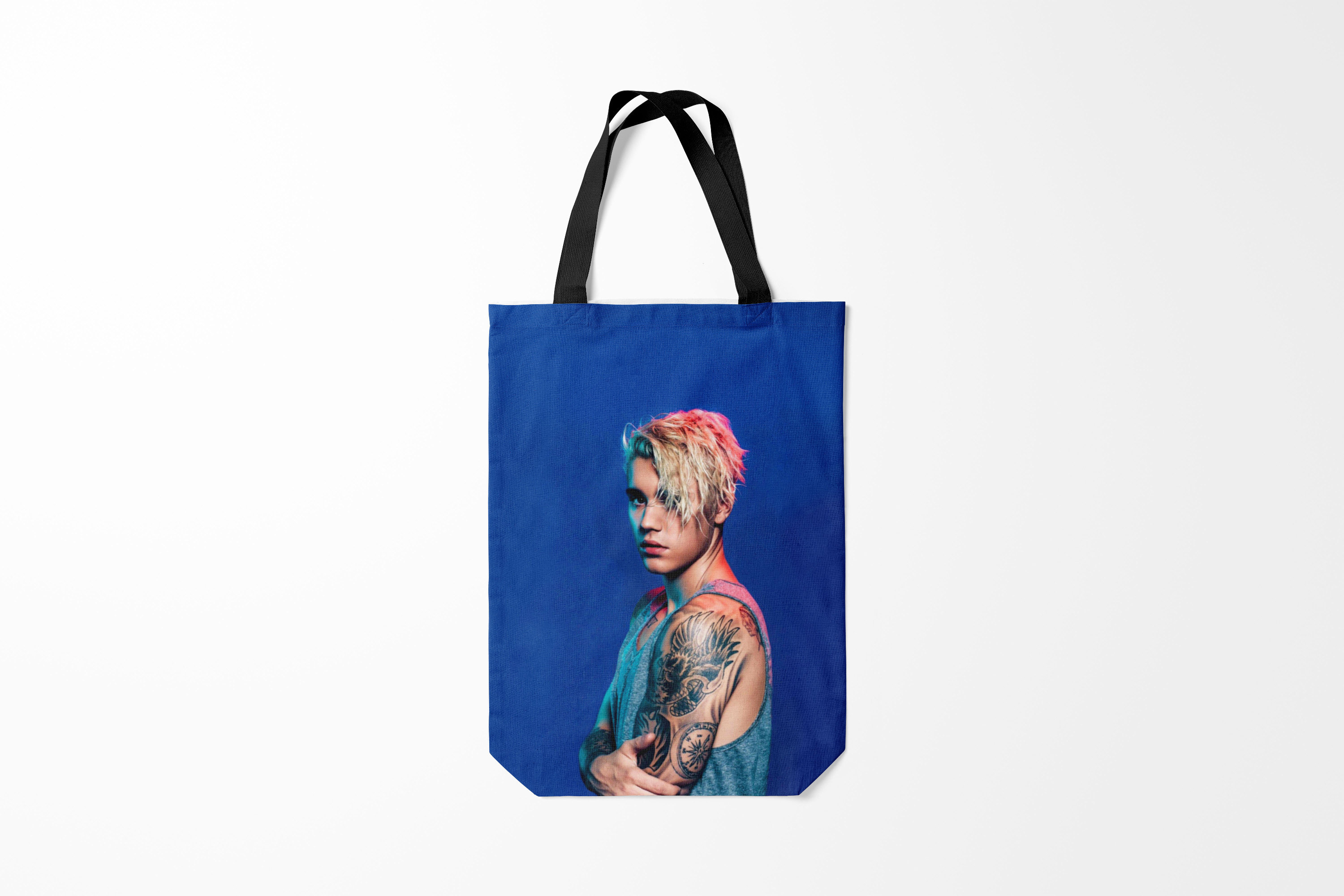 

Сумка шoппер унисекс Burnettie Justin Bieber Джастин, синий, Justin Bieber Джастин