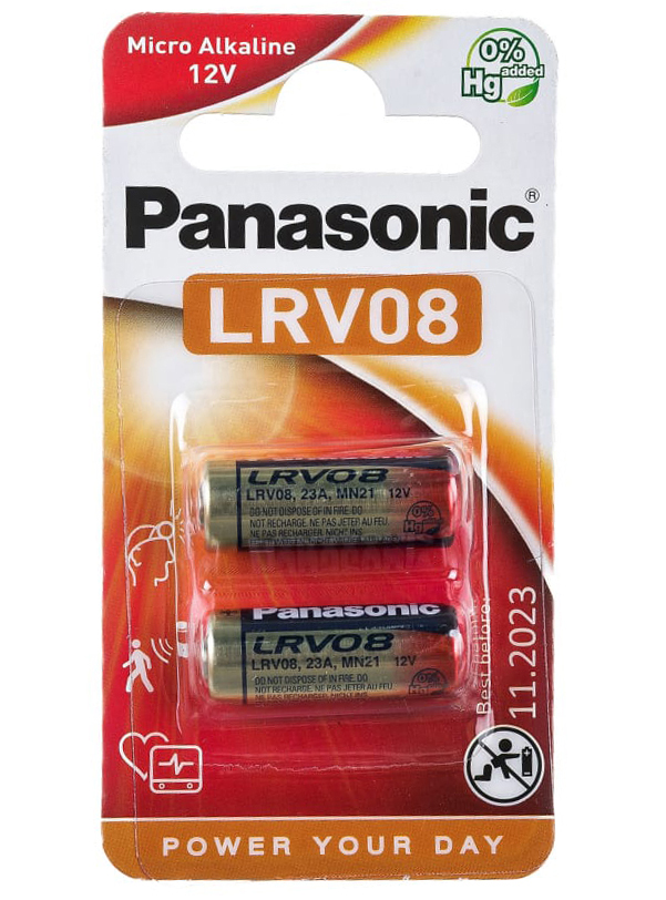 Батарейка Panasonic 23A LRV08 BL2 5877