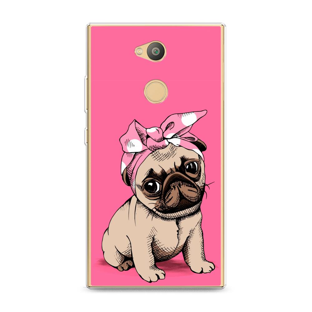 фото Силиконовый чехол "dog pin-up" на sony xperia l2 awog