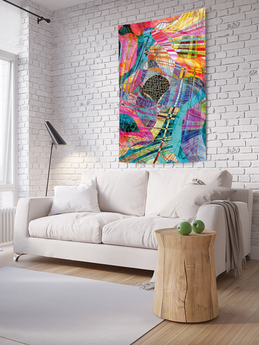 

Вертикальное фотопанно на стену JoyArty Цветная абстракция 100x150 см, Цветная абстракция