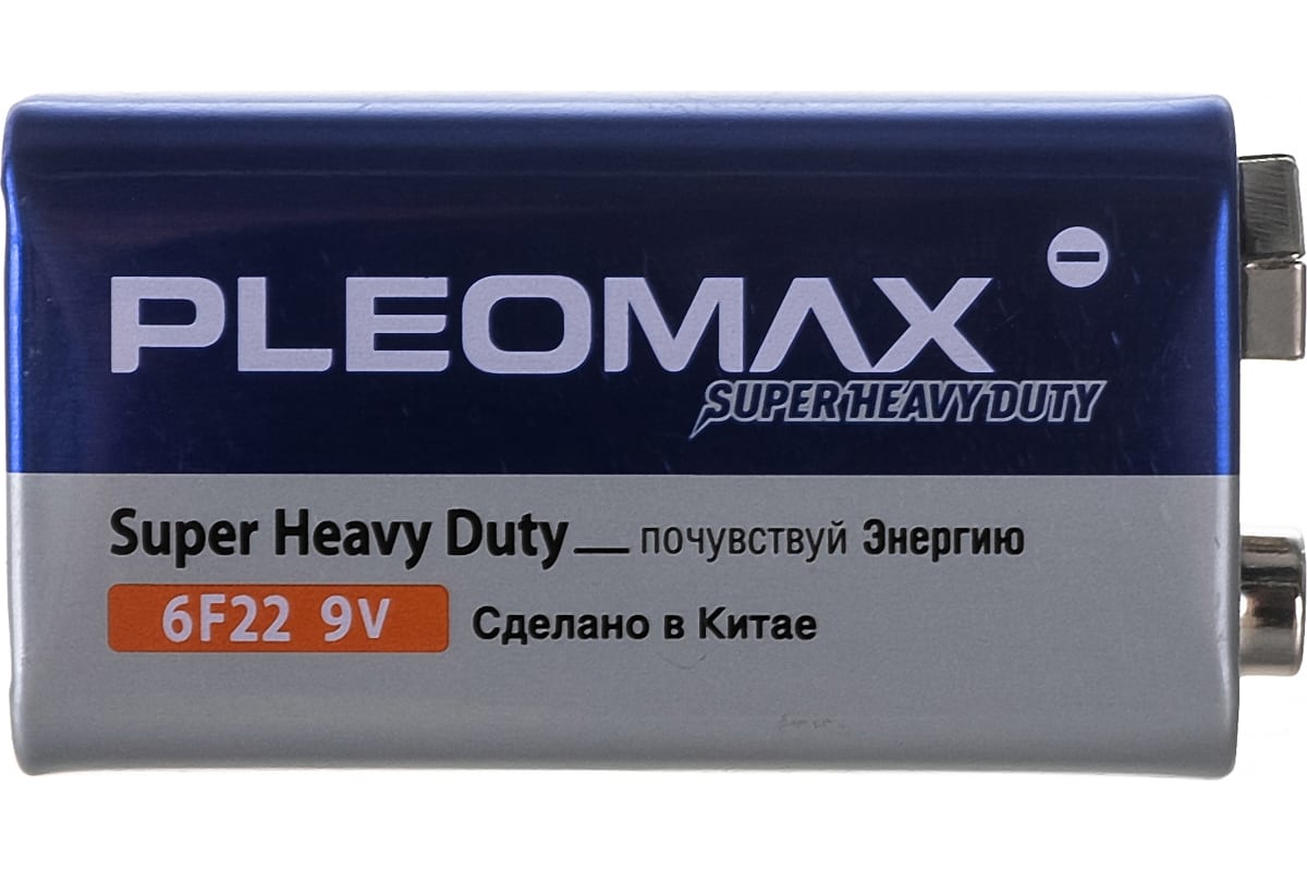 

Батарейка Pleomax 6F221S 10/200/10400 00000993