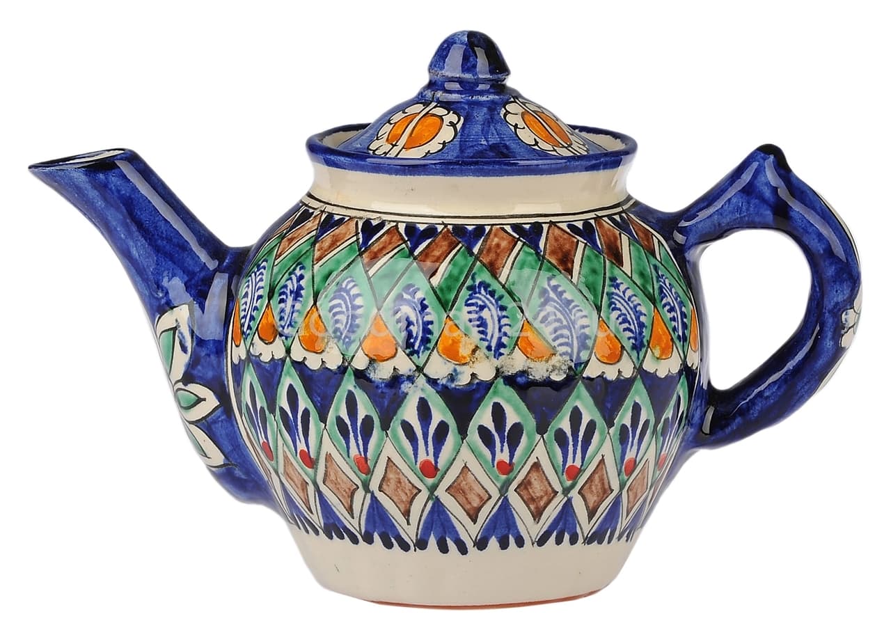 Заварочный чайник Риштанская керамика узбекский 1000 мл
