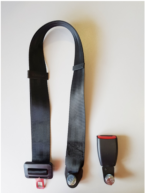 Ремень безопасности ГАЗ 3302, ПАЗ 2-ух точечный статический кор. кронштейн