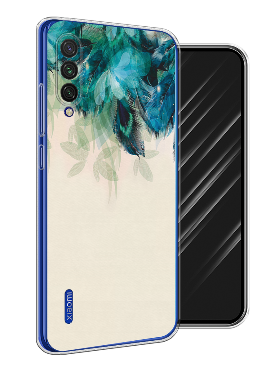 

Чехол Awog на Xiaomi Mi CC9E/Mi A3 "Перья голубого цвета", Разноцветный, 35950-2