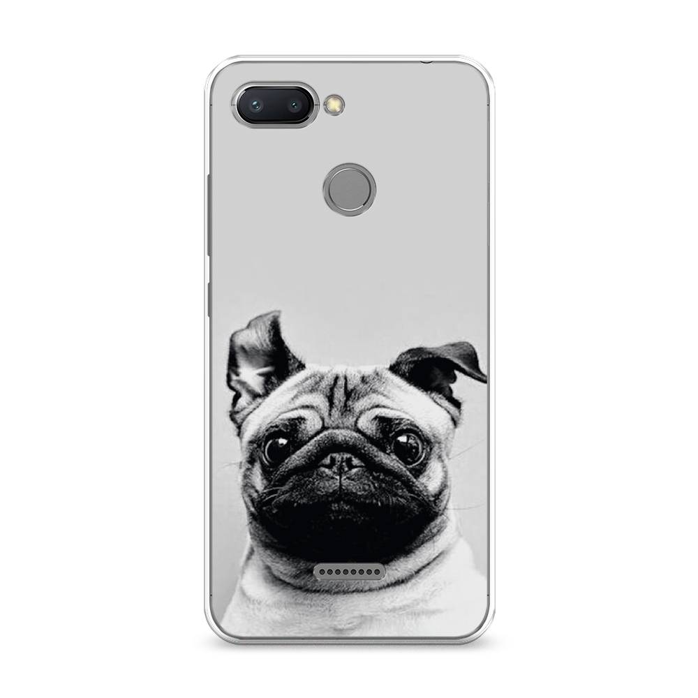 

Чехол Awog на Xiaomi Redmi 6 "Ушастый мопс", Разноцветный, 33850-1