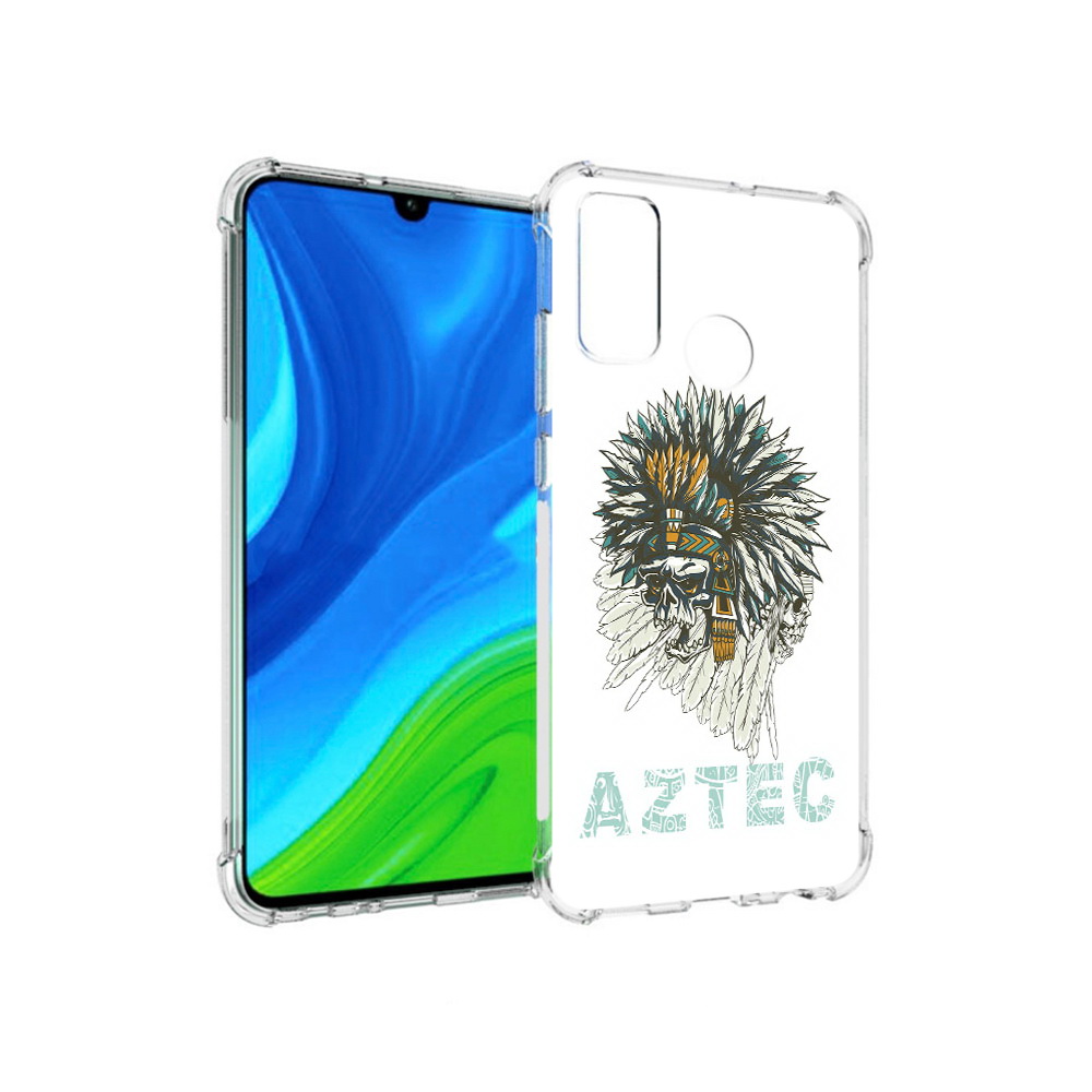 

Чехол MyPads Tocco для Huawei P Smart (2020) скелет индеец, Прозрачный, Tocco