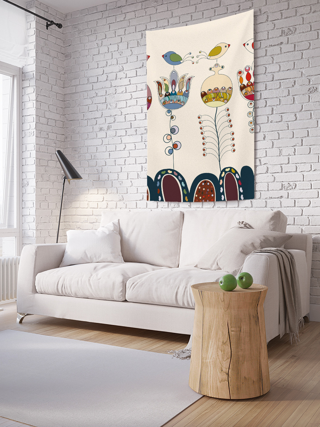 

Вертикальное фотопанно на стену JoyArty Щебетание птичек 100x150 см, Щебетание птичек