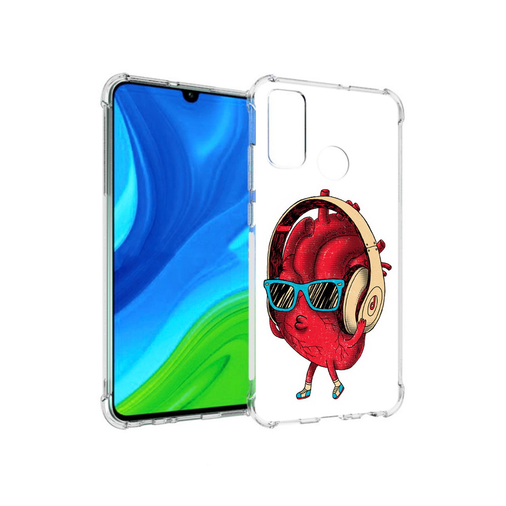 

Чехол MyPads Tocco для Huawei P Smart (2020) слушай сердце, Прозрачный, Tocco