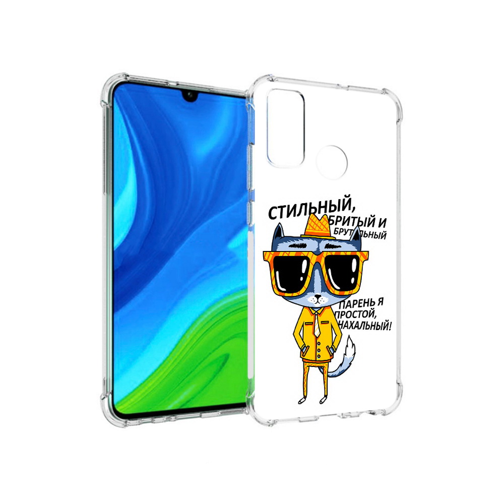 

Чехол MyPads Tocco для Huawei P Smart (2020) стильный кот, Прозрачный, Tocco