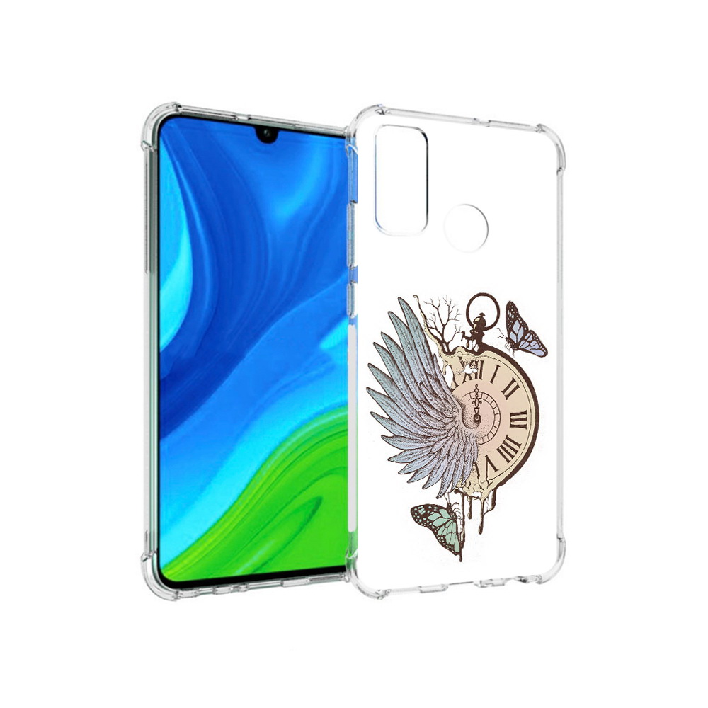 Чехол MyPads Tocco для Huawei P Smart (2020) страинные часы с крылом