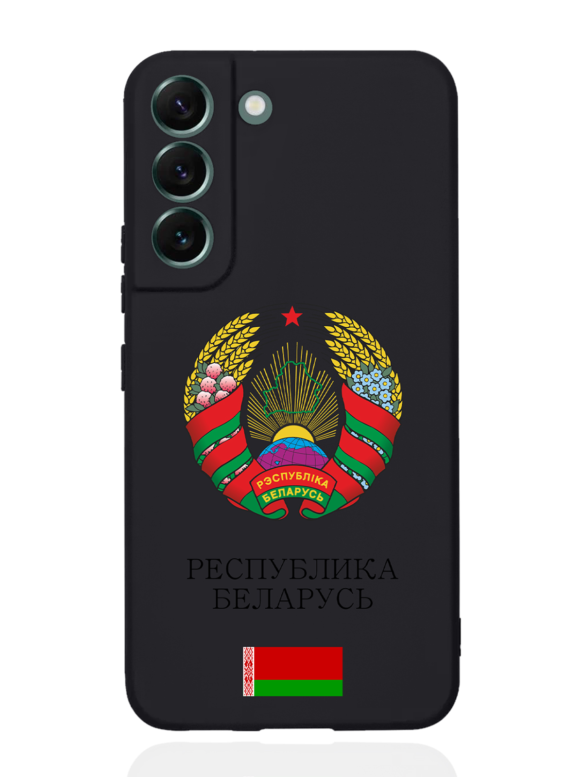 

Чехол SignumCase для Samsung Galaxy S22+ Герб Белоруссии/Герб Беларусичерный, Разноцветный