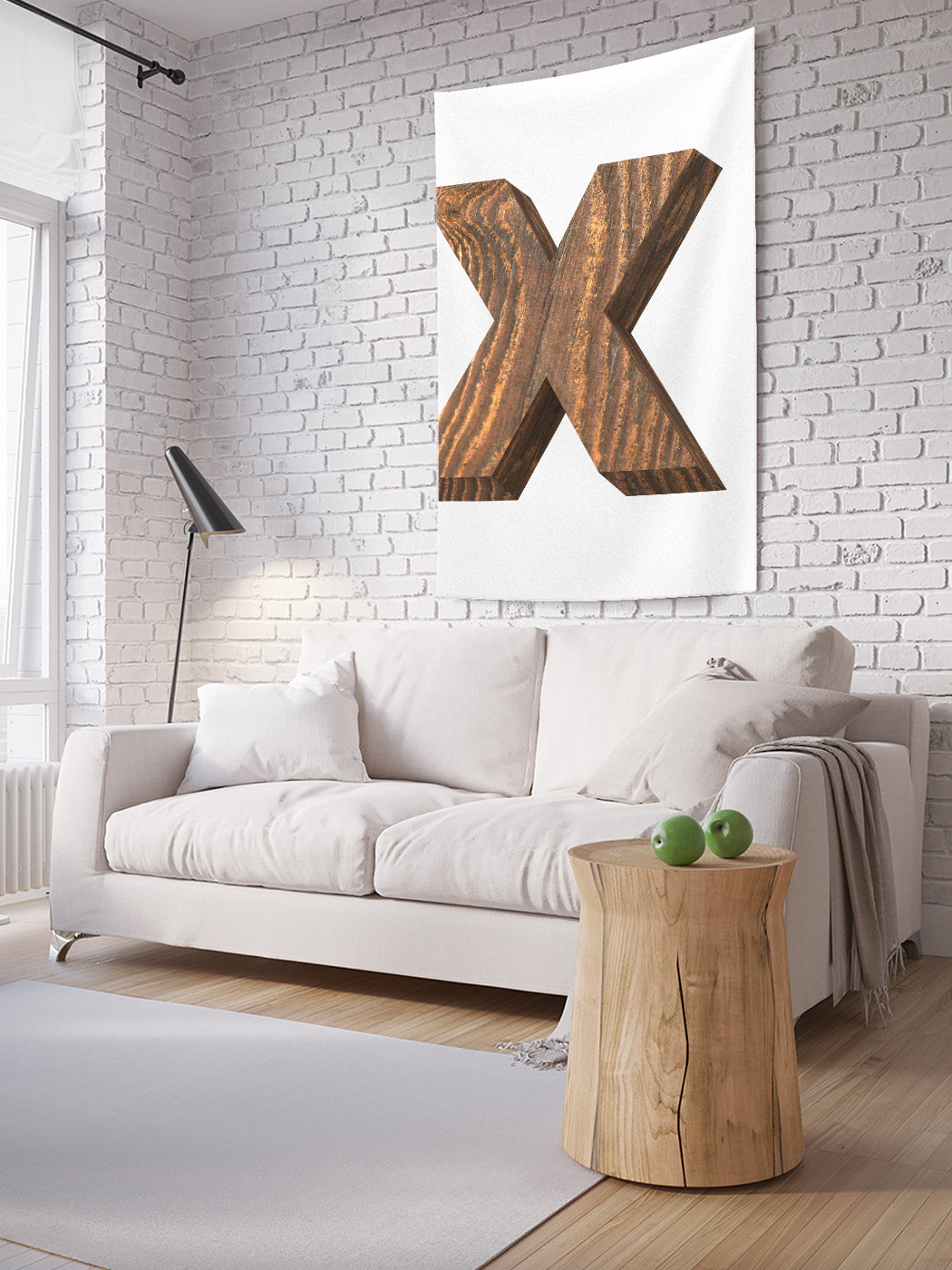 

Вертикальное фотопанно на стену JoyArtyxиз дерева 150x200 см, X из дерева
