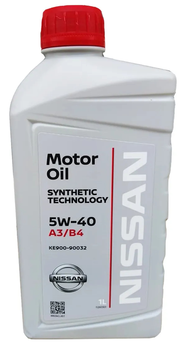 фото Масло моторное синтетическое motor oil 5w-40, 1л nissan