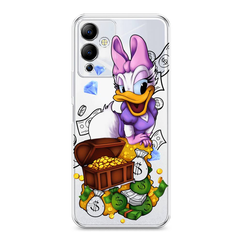 

Чехол на Infinix Note 12i "Rich Daisy Duck", Коричневый;белый;фиолетовый, 3102050-6