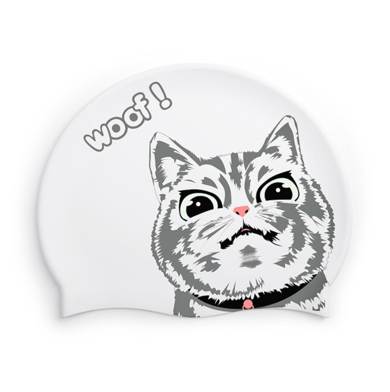 Шапочка для плавания взрослая (силиконовая) COPOZZ YM-30201 кошка