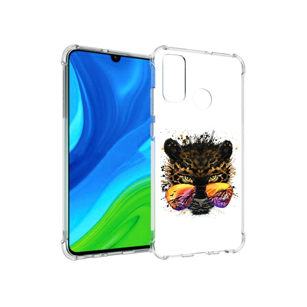 

Чехол MyPads Tocco для Huawei P Smart (2020) тропический леопард, Прозрачный, Tocco