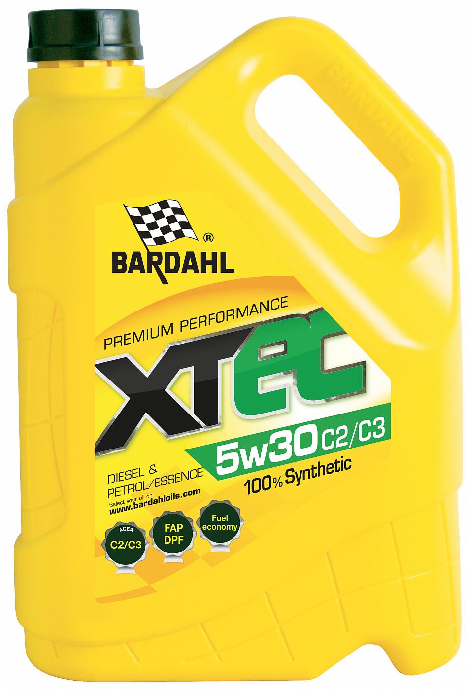 Моторное масло BARDAHL XTEC C2/С3 SN/CF синтетическое 5W30 5л