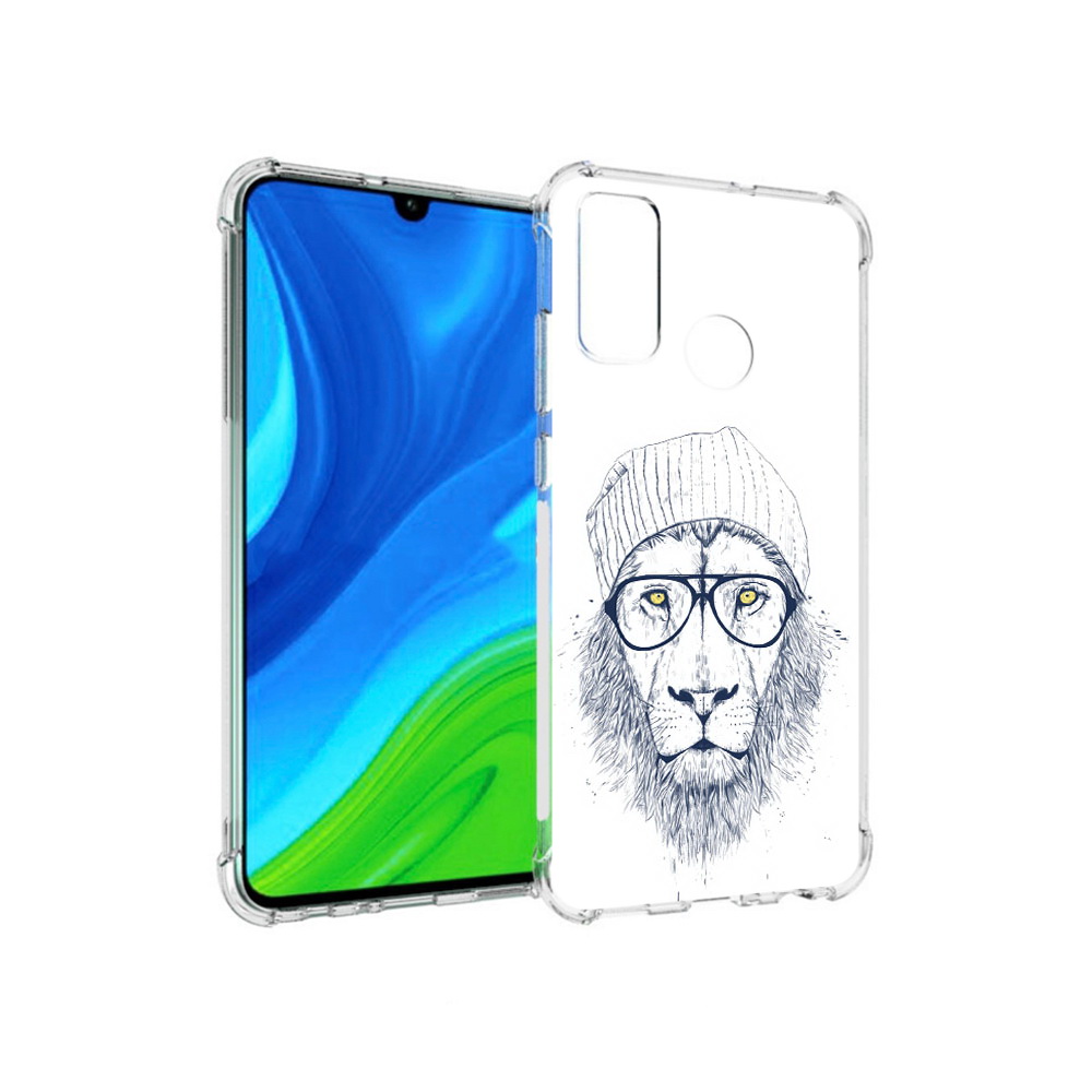 

Чехол MyPads Tocco для Huawei P Smart (2020) хиппи лев, Прозрачный, Tocco