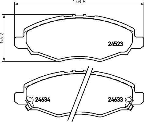 

Тормозные колодки NISSHINBO передние дисковые Strong Ceramic NP1057SC