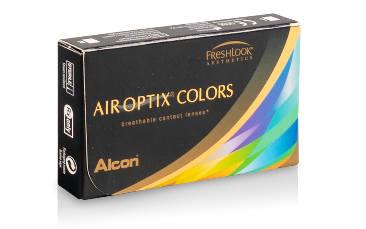 Alcon Air Optix Colors, 2 линзы, -3,50 R 8,6 Turquoise, бирюзовый