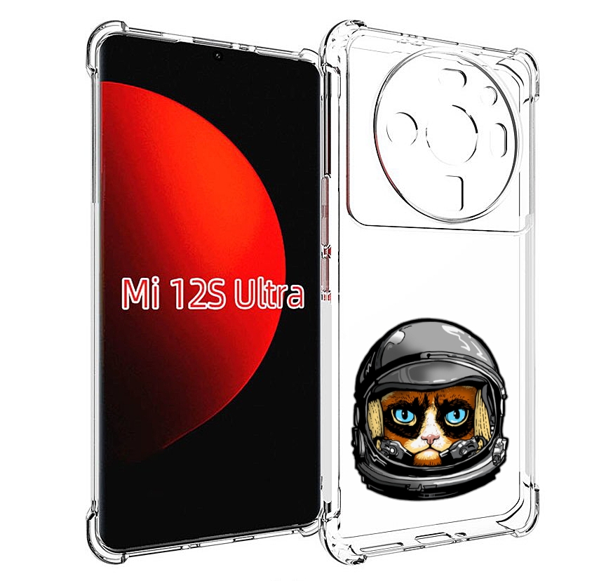 

Чехол MyPads кот космонавт для Xiaomi 12S Ultra, Прозрачный, Tocco