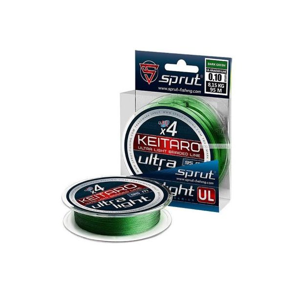 

Шнур Sprut KEITARO 95m/0,06mm (Dark Green), Зеленый, Keitaro