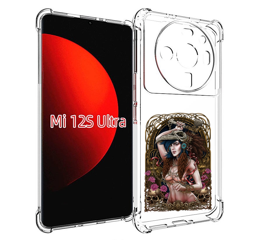 

Чехол MyPads красивая девушка рисунок для Xiaomi 12S Ultra, Прозрачный, Tocco