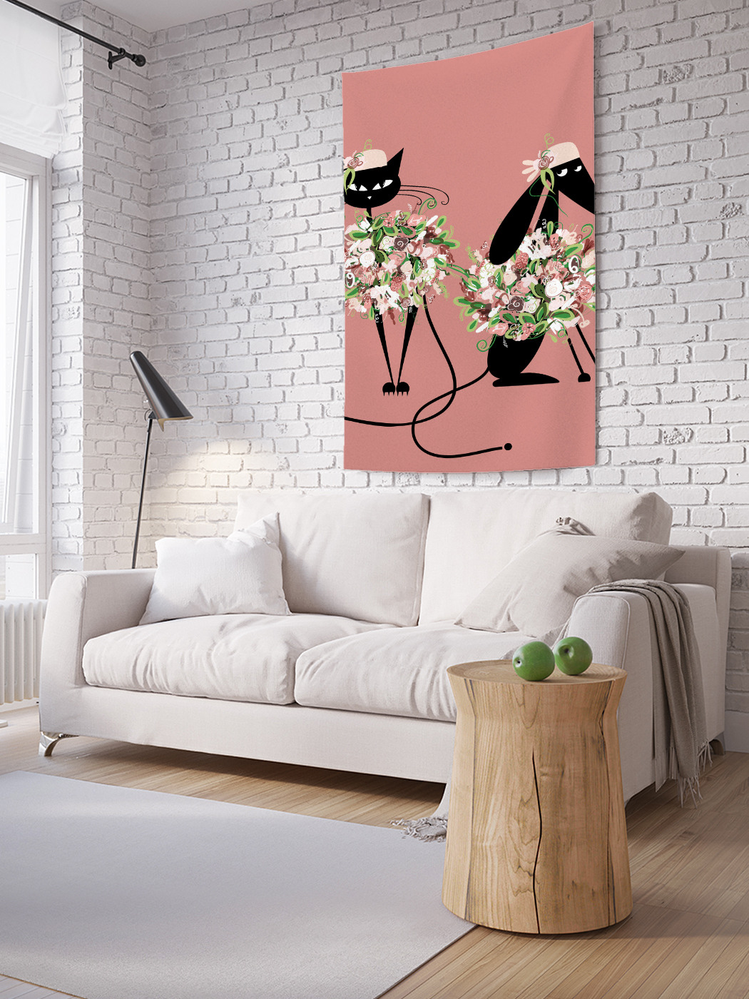 

Вертикальное фотопанно на стену JoyArty Цветочные питомцы 150x200 см, Цветочные питомцы