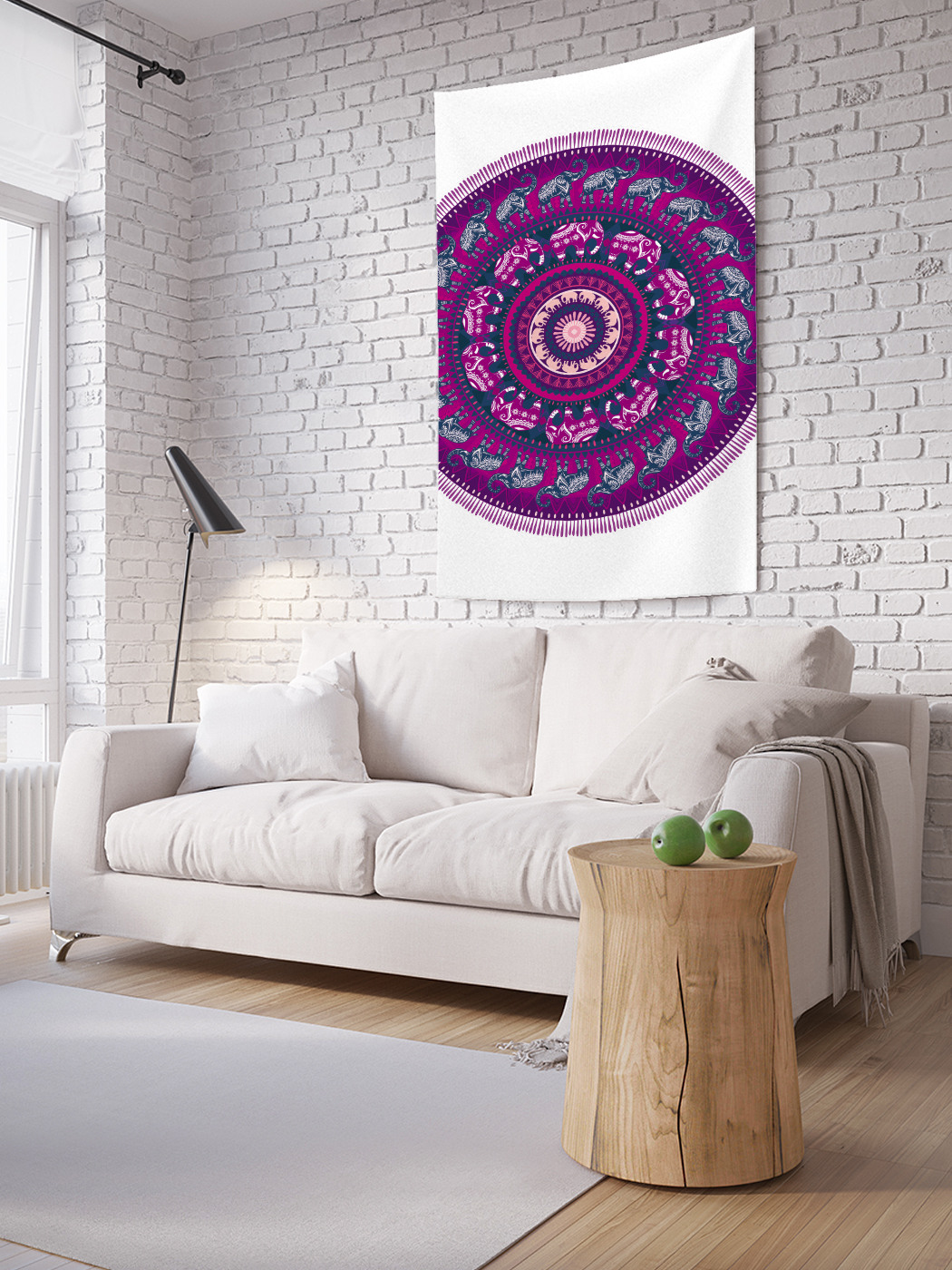 

Вертикальное фотопанно на стену JoyArty Фиолетовая мандала 150x200 см, Фиолетовая мандала