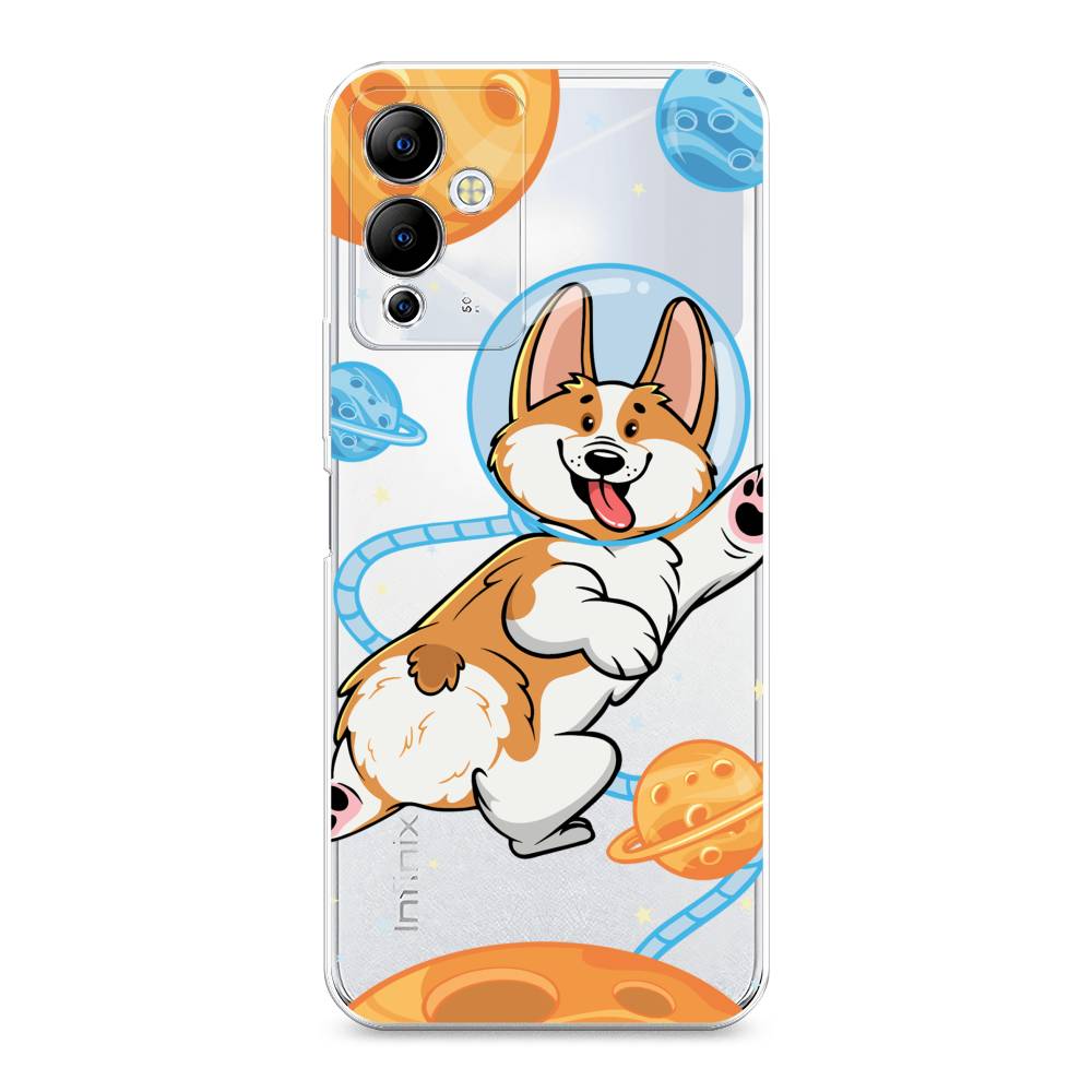 

Чехол на Infinix Note 12i "Корги-космонавт", Голубой;бежевый;белый, 3102050-1