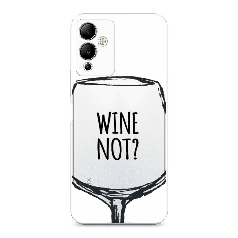 

Чехол на Infinix Note 12i "Wine not white", Белый, 3102050-6