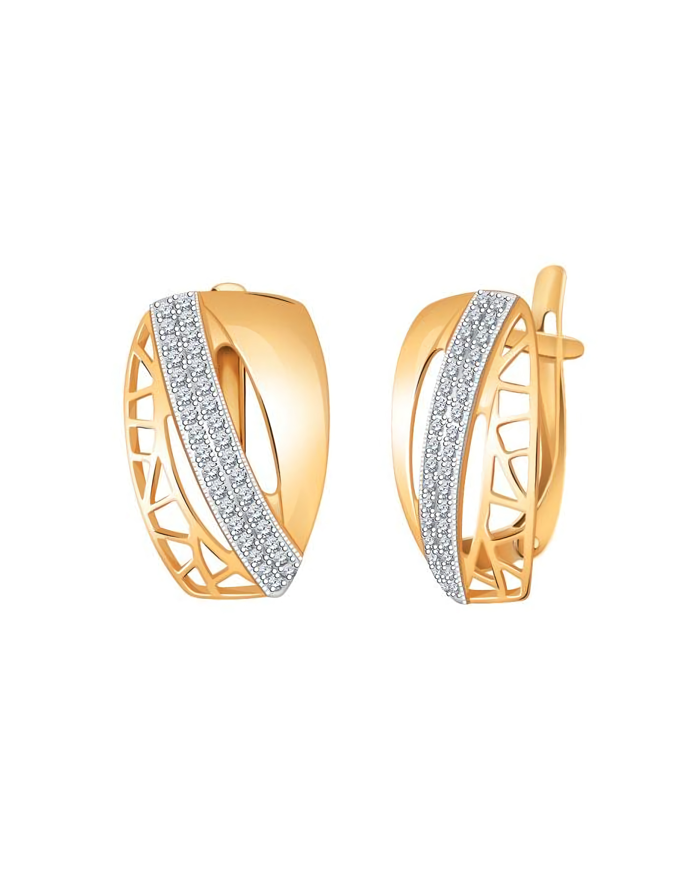 

Серьги из золота TEO MAORI 821001, фианит, 821001