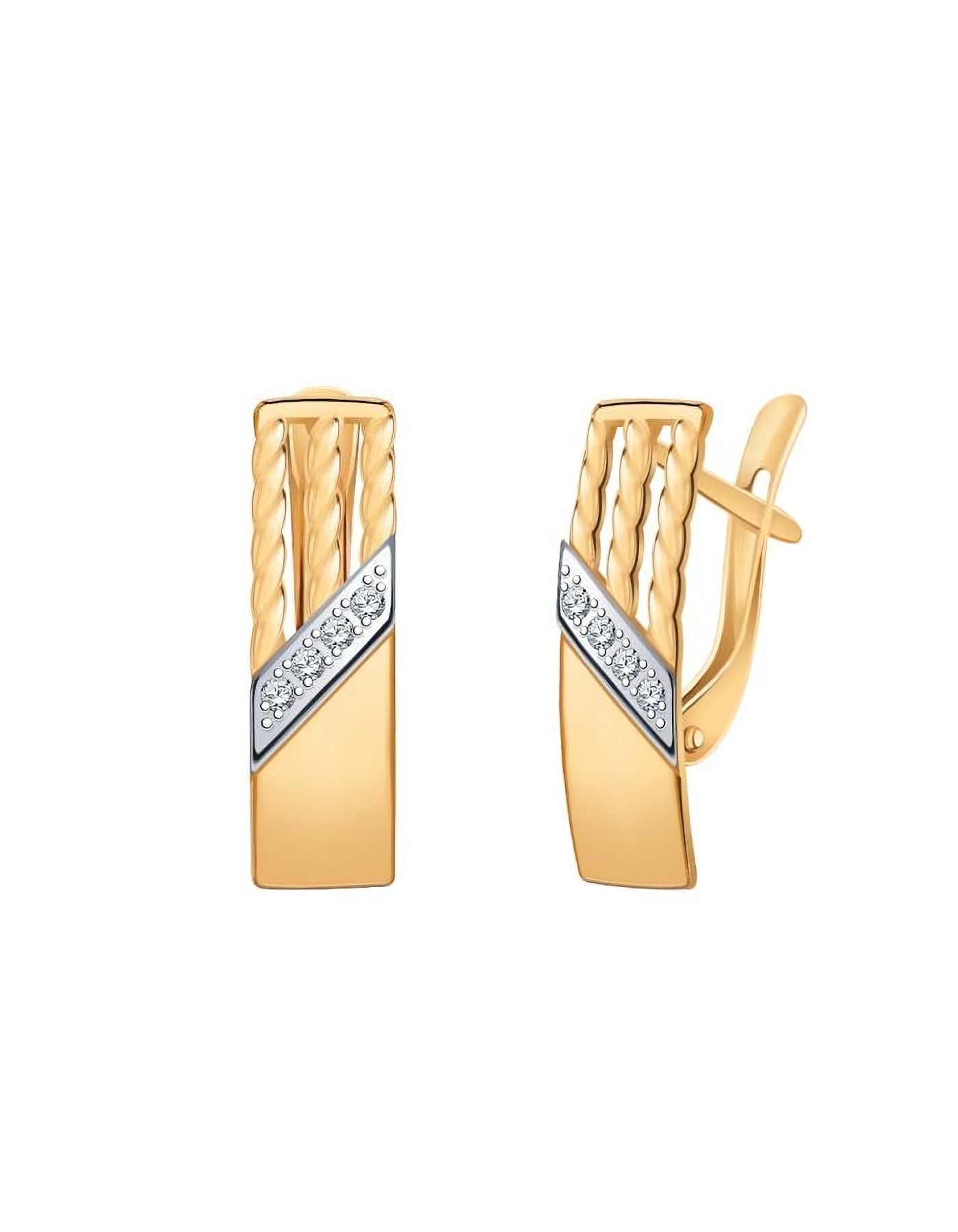 

Серьги из золота TEO MAORI 821242, фианит, 821242