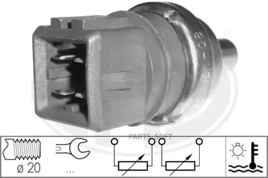 Датчик, Температура Ож Audi/Vw 1.4-2.0 96-05 Era арт. 330497