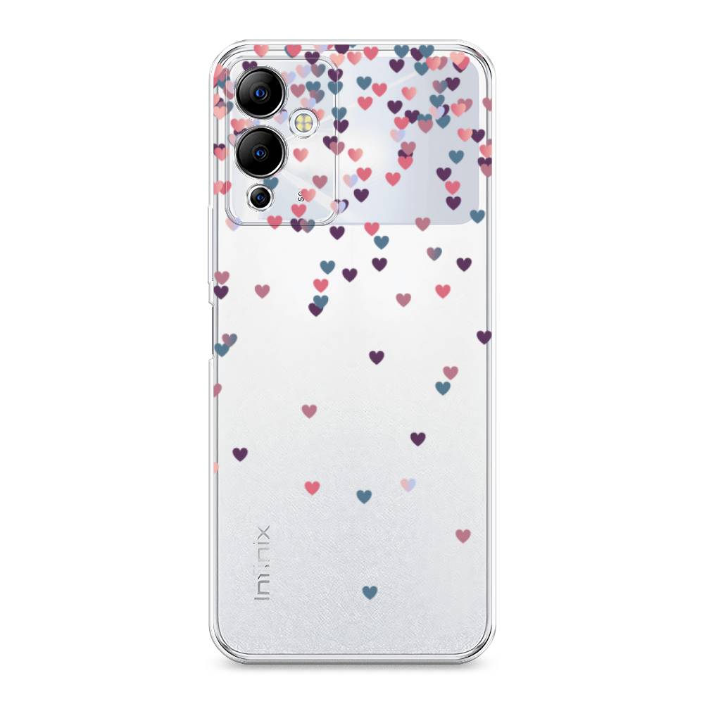 

Чехол на Infinix Note 12i "Посыпка сердечки", Розовый;фиолетовый, 3102050-3